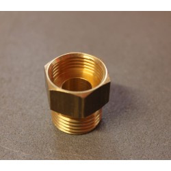 Adattatore M Italia - F regolatore gas - filettato ottone 2