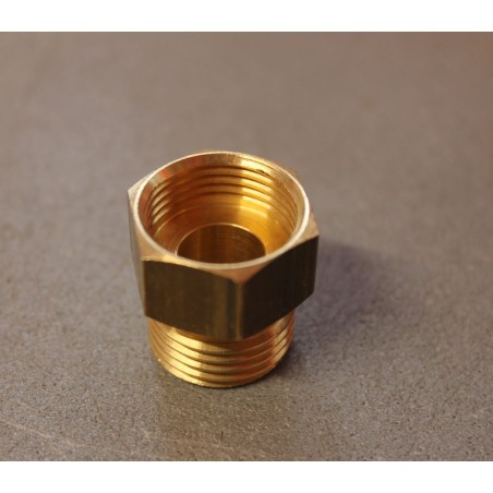 Adaptador M Italia - Regulador gas F - rosca latón