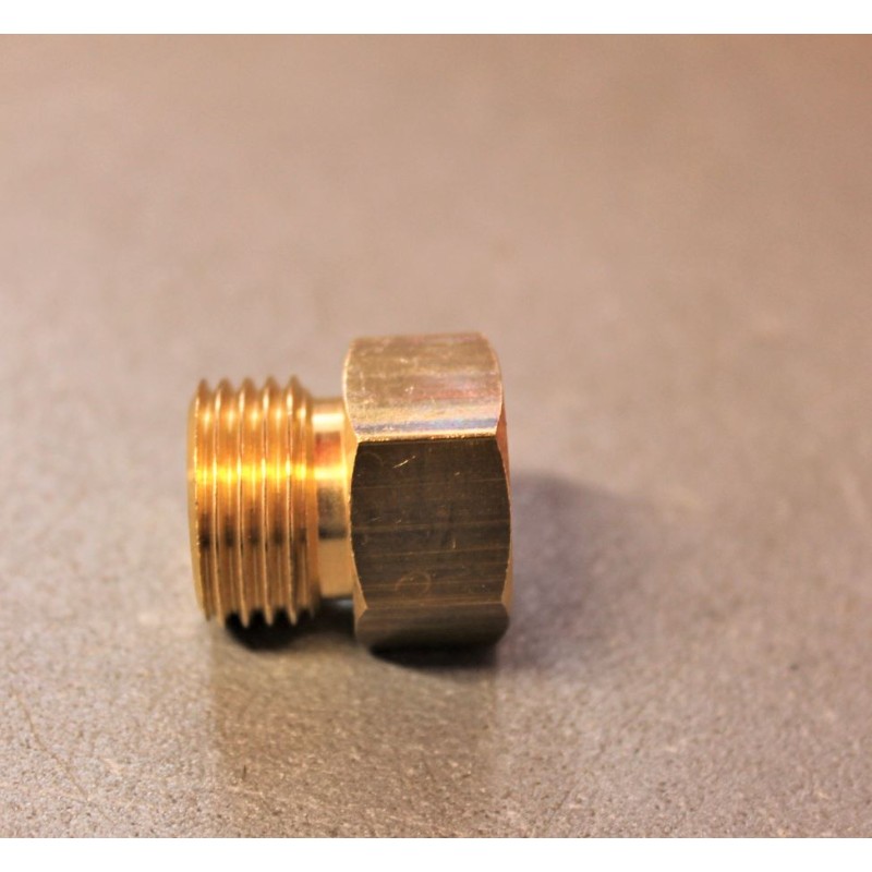 Adaptador M Italia - Regulador gas F - rosca latón
