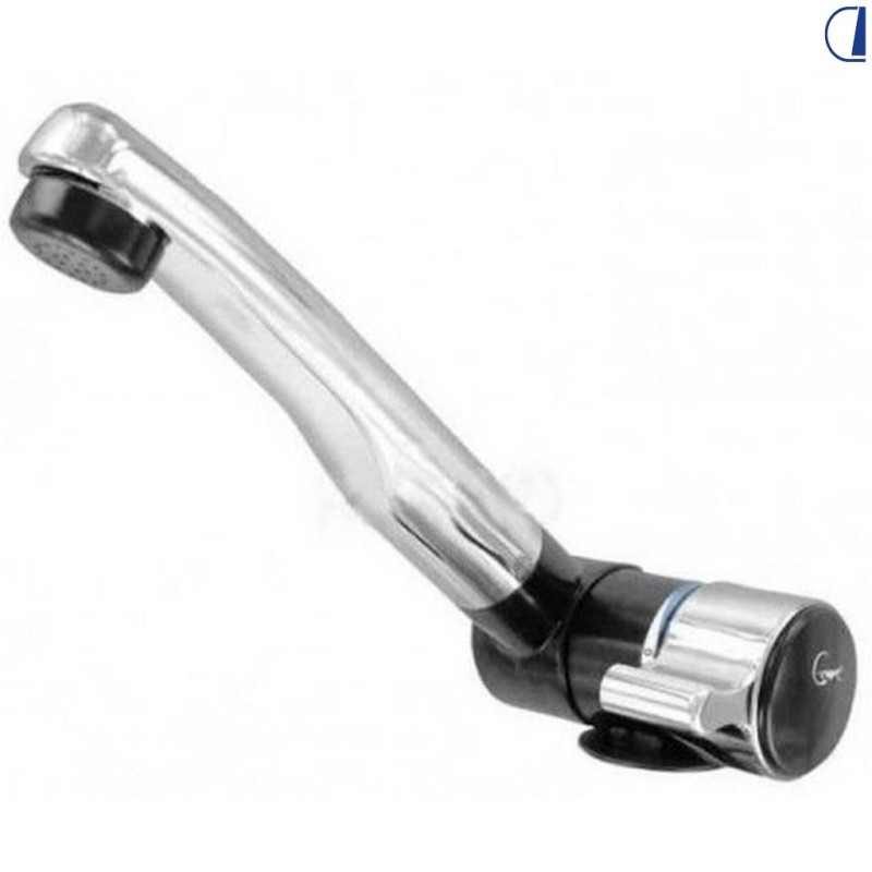 GRIFO COMET PLEGABLE NEGRO CROMADO