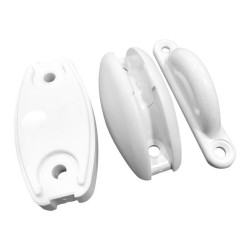 FAP Fermaporte esterno plastica bianco tre pezzi