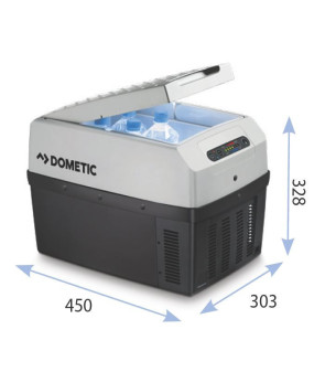 Nevera termoel Dometic Tropicool TCX14 -27°C 12/24vdc, 230vac, 14 lt