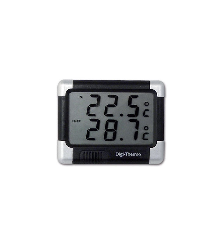 Digital indoor and outdoor thermometer with ice...