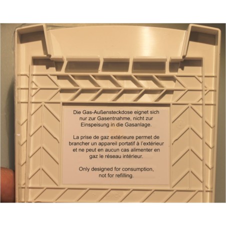 HABA - PRESA ESTERNA GAS CON VALVOLA A SFERA E INNESTO RAPIDO