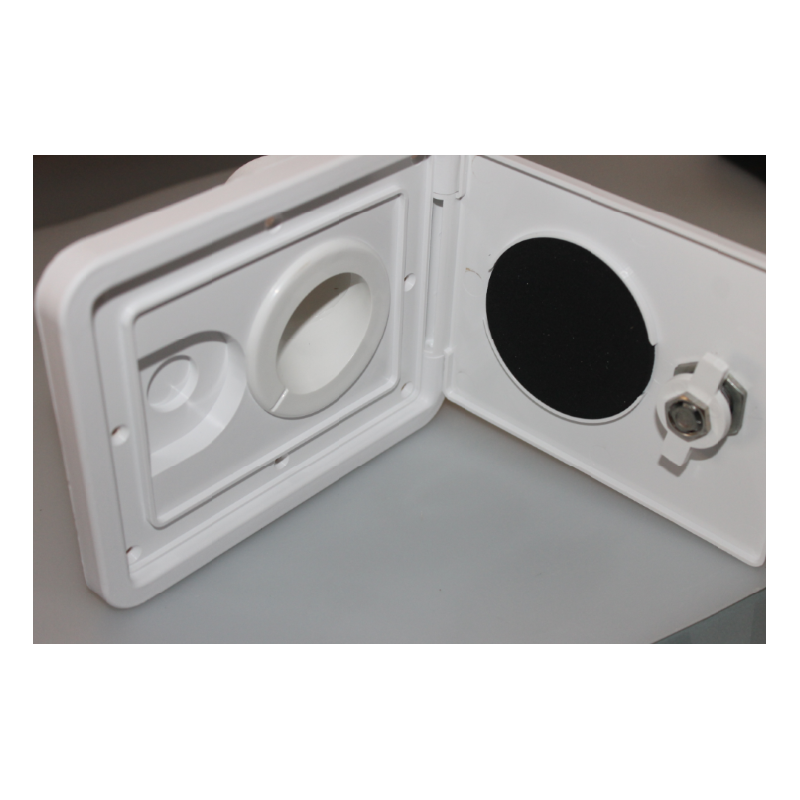 Water filler with lid and key 40 mm white