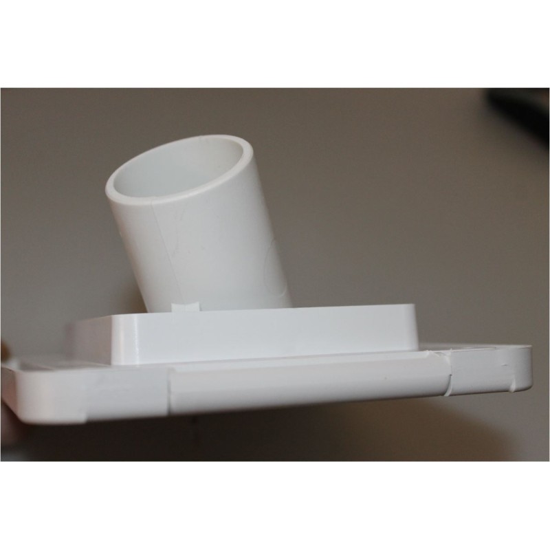 Water filler with lid and key 40 mm white