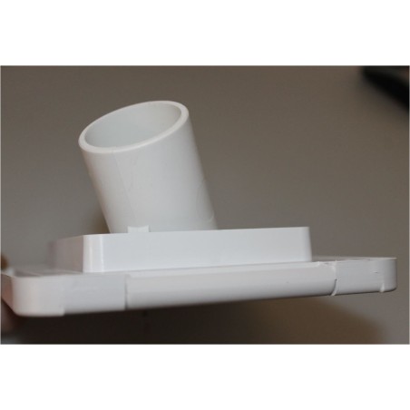 Water filler with lid and key 40 mm white