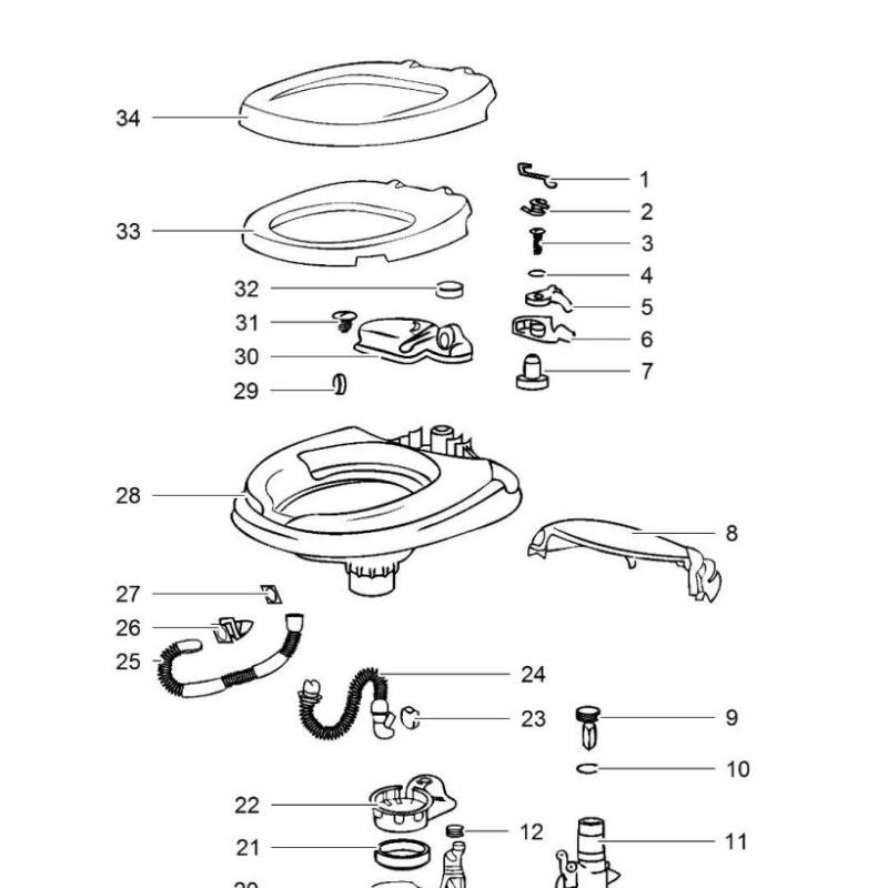 AQUA MAGIC 4 THETFORD Spülhebel