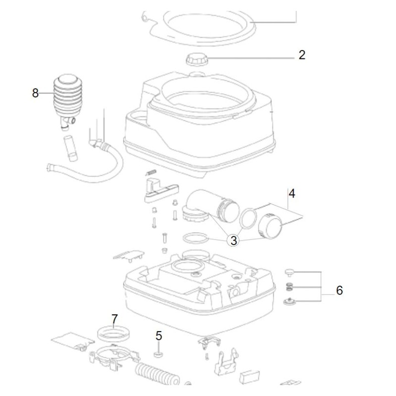 Complete exhaust cap QUBE 145-165-335-345-365...