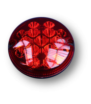 Rotes Positions-/Stopp-LED-Licht 12-24V Ø95 mm Superseal-Stecker