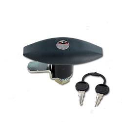 ZADI 1052 Cerradura de empuje negra para puertas 110x41...