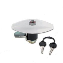 ZADI 1052 Serratura bianca Push portelloni 110x41 mm con...