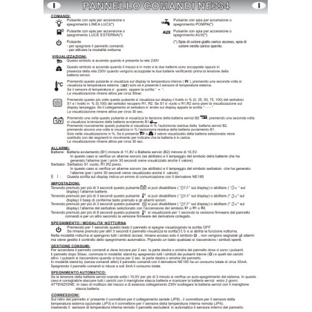 1350.334.01 - Panel de control de vidrio NE334 - TRIGANO