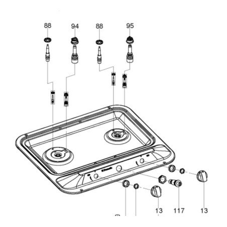 Kit Termopar 350 Mm Para Placa Dometic