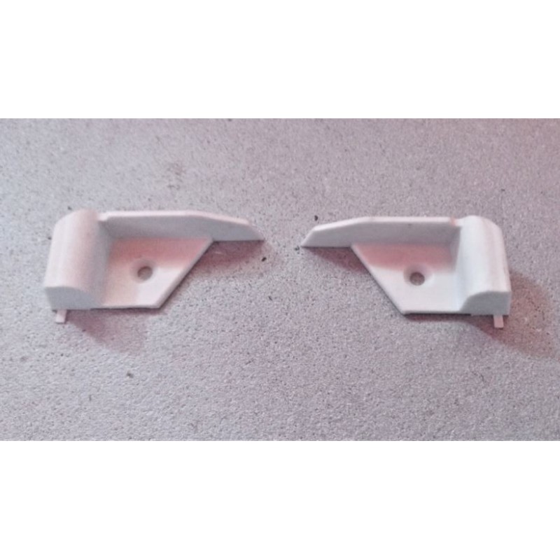 Graue Endkappe für F16 - 4R Paar