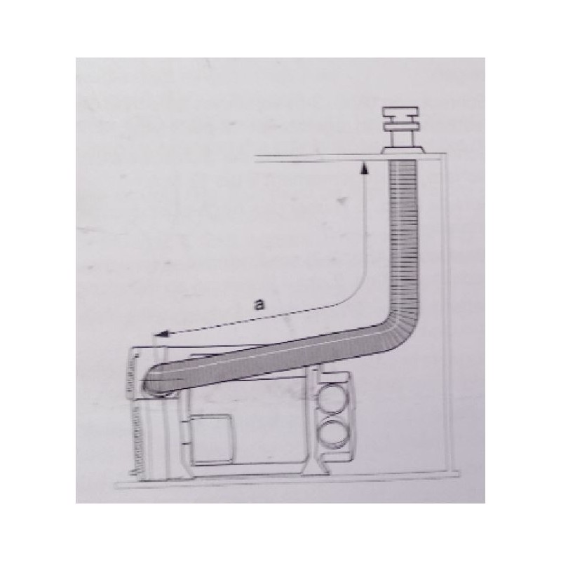 Roof chimney for COMBI gas stoves