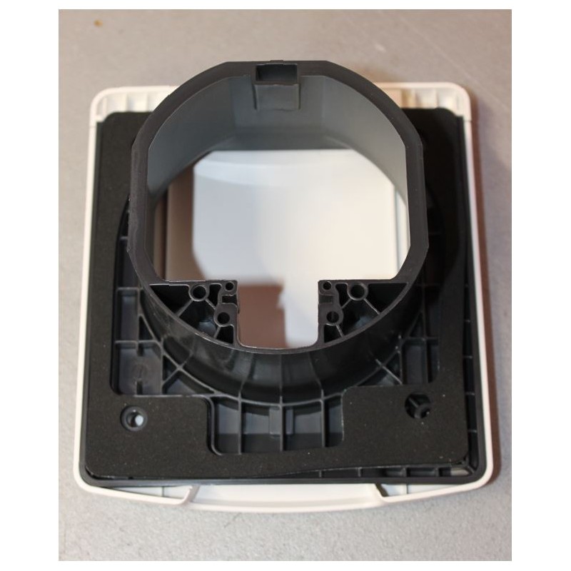 GOK Gray gas outlet with tilting dark gray cover