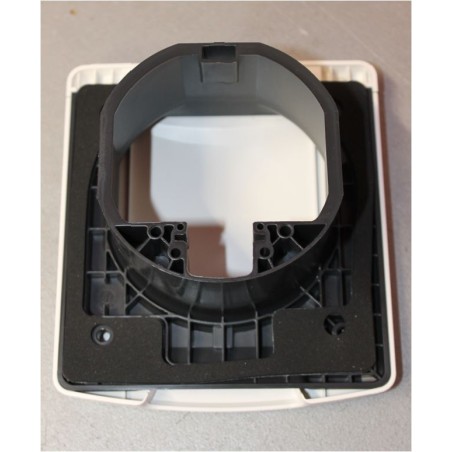 GOK Gray gas outlet with tilting dark gray cover