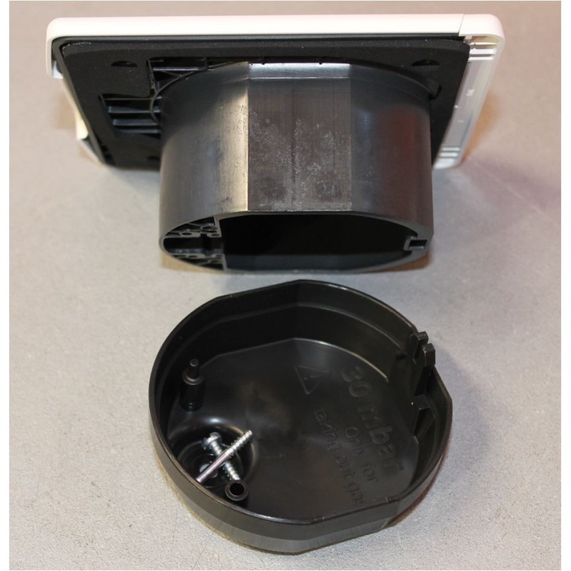 GOK Gray gas outlet with tilting dark gray cover