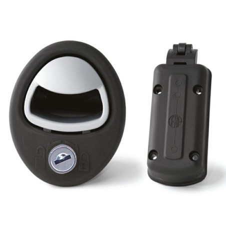 Serrure complète 1208 MAGIC FAP noire avec cylindre et clés