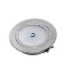 Spot da incasso 1.5W touch 3000K foro Ø 52 mm