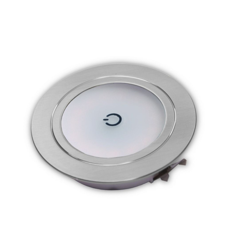 Spot da incasso 1.5W touch 3000K foro Ø 52 mm