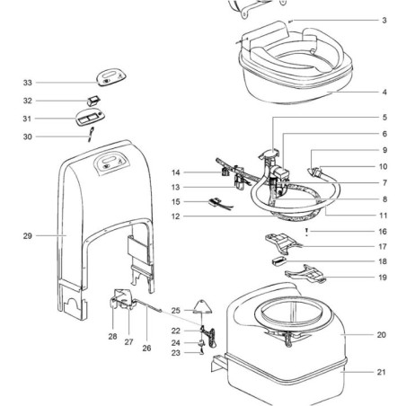 ELETTROVALVOLA per SC3/C200/C250/C260/C400 Thetford - 23709