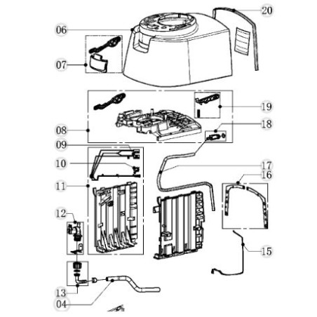 DOMETIC GRUPPO COMANDI MONOBLOCCO CT4050-4110 - 4450018661