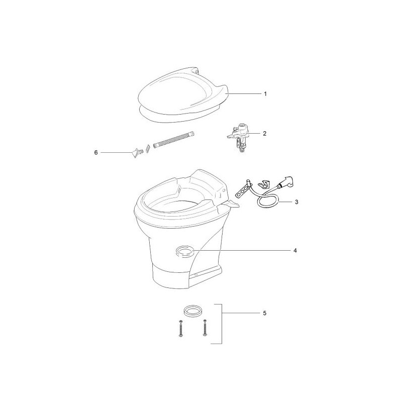 Thetford 31706 Aqua-Magic V Toilet Foot Nozzle...