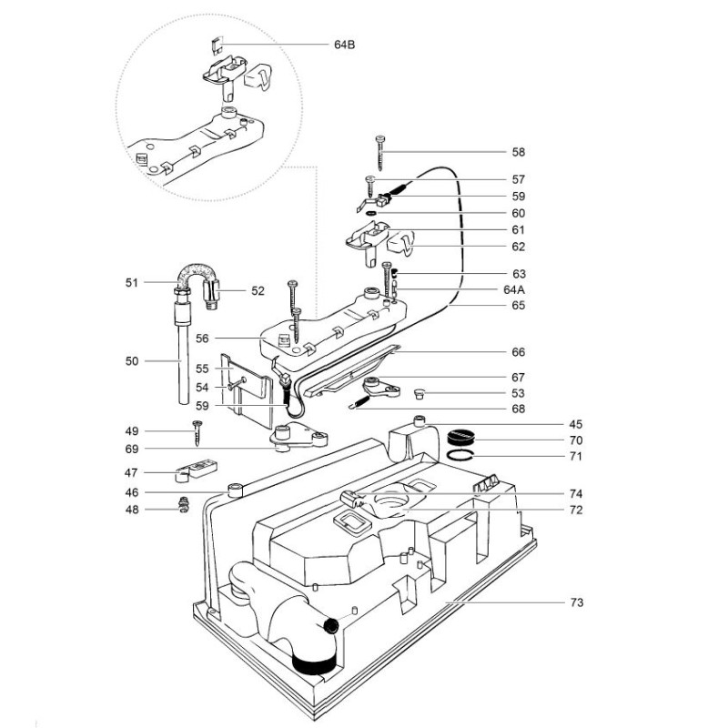 Mécanisme de verrouillage pour C2/C3/C4...