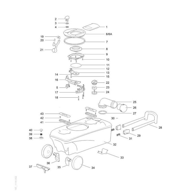 Mechanismusdichtung 323030 -50724 für C250 /...