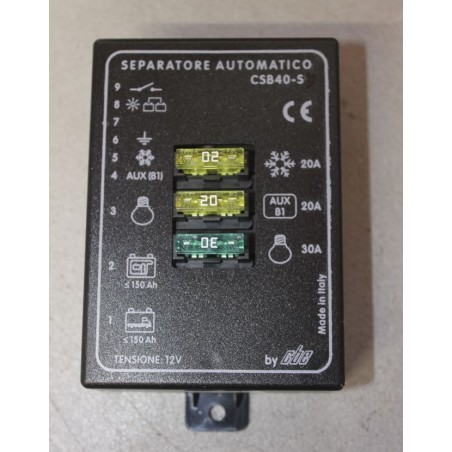 Séparateur de batterie automatique CSB 40-S alimenté par l'alternateur 402740