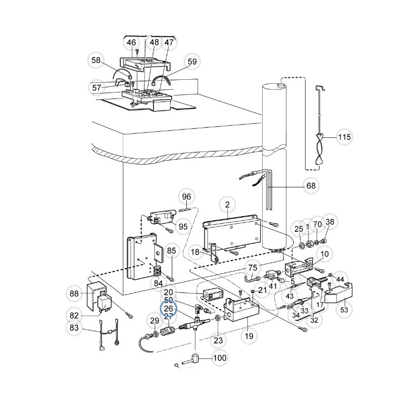 GAS VALVE DOMETIC RM6501 / 6505
