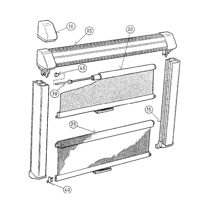 DOMETIC RASTROLLO 2000 - 3000 PAIR OF WHITE...