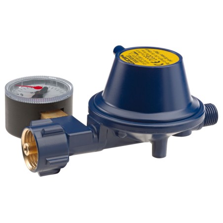GOK MARINE gas regulator 0128007 - 0.8 kgh U form 30 mbar with pressure gauge