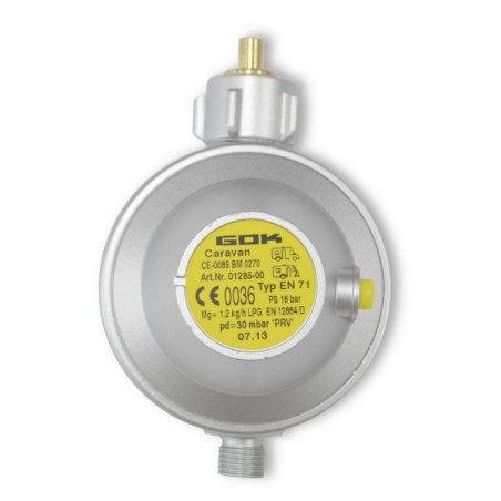 RÉGULATEUR DE GAZ GOK 30MBAR 1.2KG/H APPROUVÉ ALLEMAND