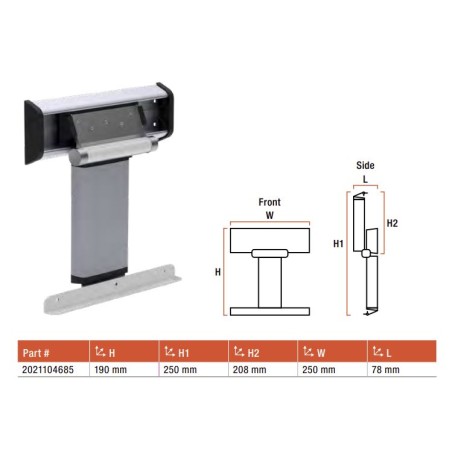 TISCHSTÜTZE PIEGHEV GIOCONDA LIGHT LIPPERT