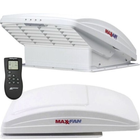 MAXXFAN Deluxe weißes belüftetes Dachfenster mit Fernbedienung