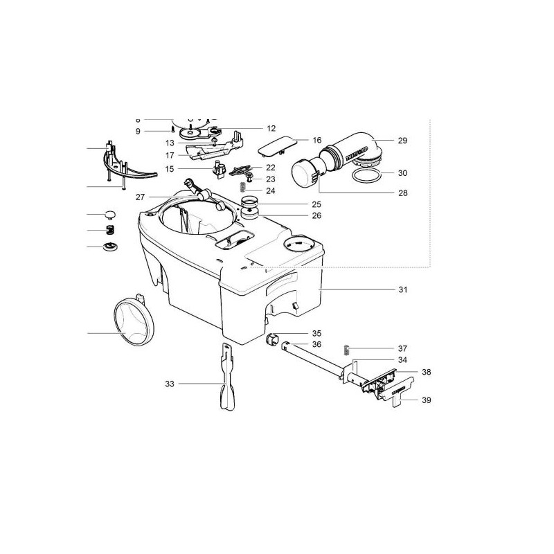 Telescopic Handle Kit for C250/C260 Thetford -...
