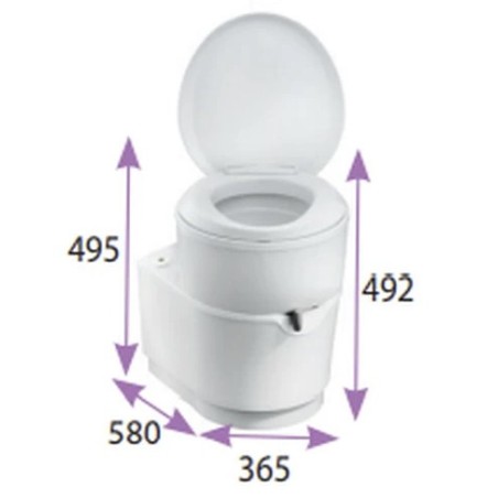Inodoro Cassette C223-S THETFORD (PUERTA 3 NO INCLUIDA)