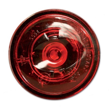 Fanale ingombro tondo rosso a LED diametro 38mm