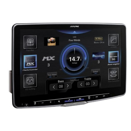 ALPINE ILX-F115D Media Receiver XXL da 11 Pollici con Chassis da 1 DIN, con sintonizzatore DAB+, Apple CarPlay & Android Auto
