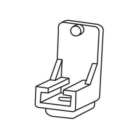 Set of 25 end caps for Y-shaped folding track