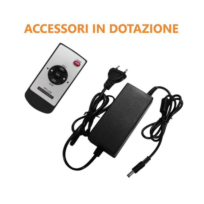 ALCAPOWER Monitor LCD TFT a Colori 12 POLLICI