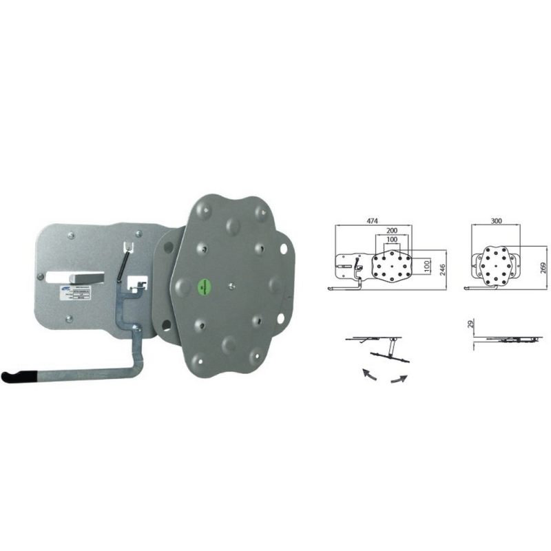 CTA DREHBARER WAND-TV-HALTER – 9PT0122200V10