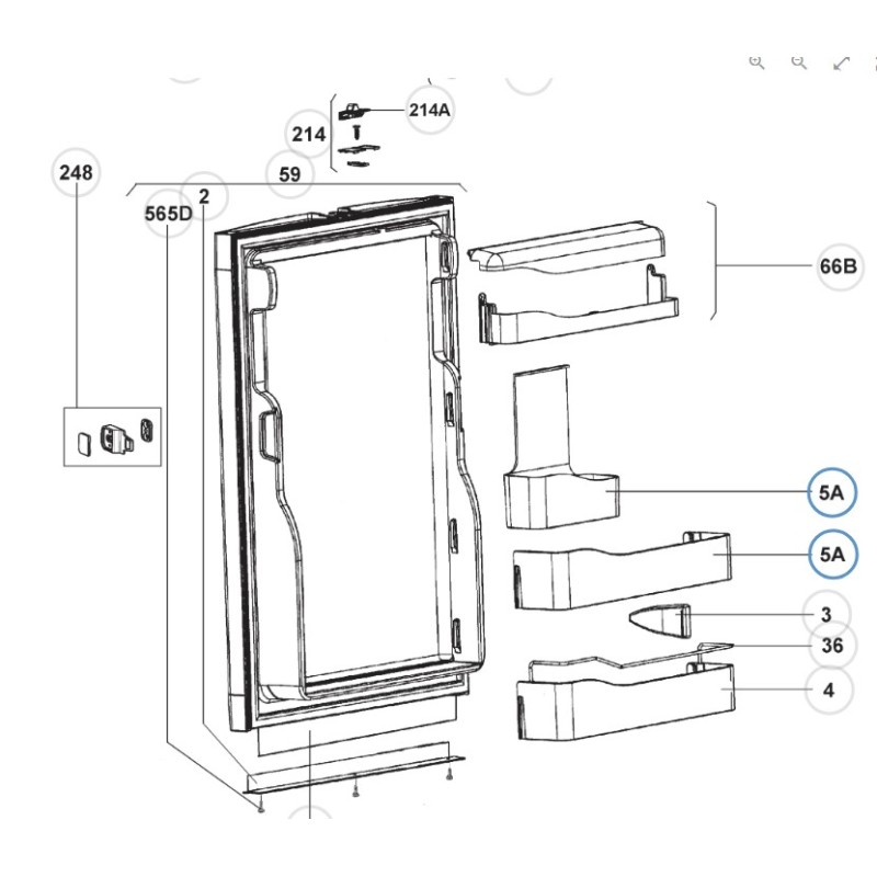 SCAFFALATURA MEZZO BIANCO PAPIRO FRIGORIFERO...