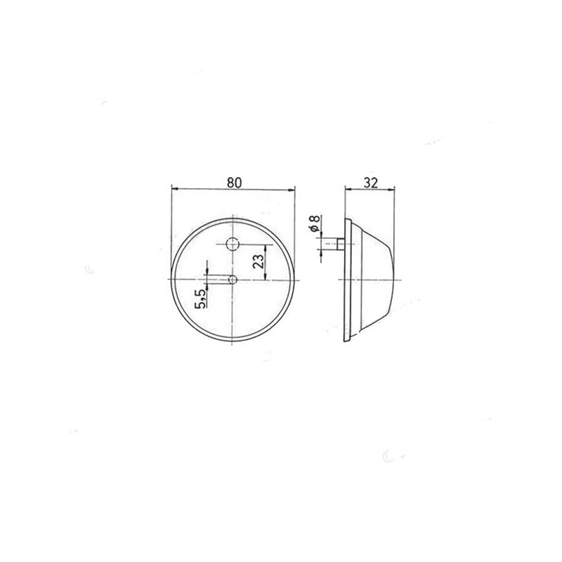 Luz de posición delantera Ø80x32 JOKON