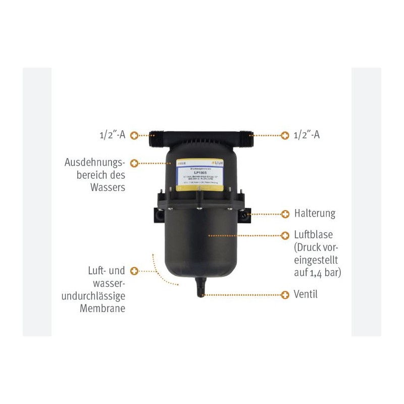 Lilie LP1805 expansion vessel