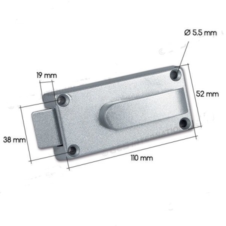 Caraloc 400 complete aluminum lock