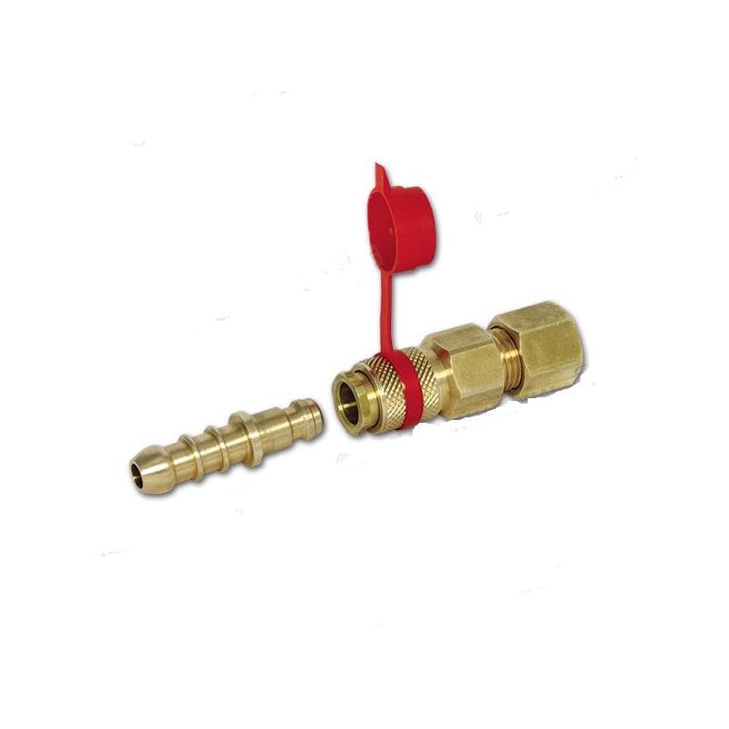 Conexión rápida de gas para tubo de cobre de Ø...